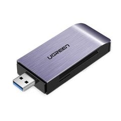 Кардридер SD Ugreen USB 3.0 SD / micro, серый (50541) цена и информация | Адаптеры и USB разветвители | 220.lv