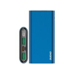 Ārējā baterija Dudao 10000 mAh 20W, 3.0 2xUSB / USB Type C, zila (K14H blue) цена и информация | Зарядные устройства Power bank | 220.lv