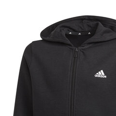 Adidas Džemperis Zēniem B Lin Fz Hoodie Black cena un informācija | Zēnu jakas, džemperi, žaketes, vestes | 220.lv