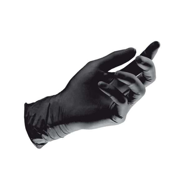 Nepūderēti, melni nitrila gumijas cimdi Style Black, S izmērs, 100  gab./pakā cena | 220.lv
