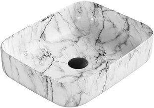 Izlietne Mexen Carla 50 cm, White Marble 3 cena un informācija | Izlietnes | 220.lv