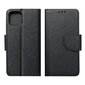 Samsung Galaxy A12 maciņš Fancy Book, melns cena un informācija | Telefonu vāciņi, maciņi | 220.lv