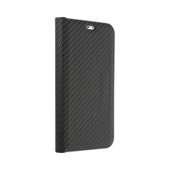 Чехол Luna Book Carbon для Xiaomi Mi 11, черный цена и информация | Чехлы для телефонов | 220.lv