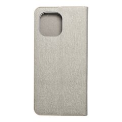 Чехол Luna Book Gold для Xiaomi Mi 11, серебряный цена и информация | Чехлы для телефонов | 220.lv