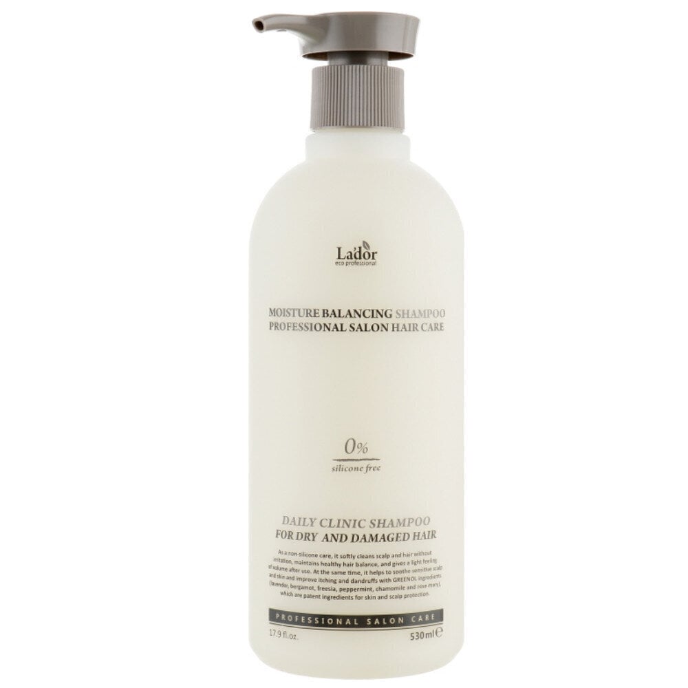Lador mitrinošs balansējošs šampūns 530ml cena un informācija | Šampūni | 220.lv