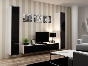 Секция Cama Meble Vigo4, белая/черная цена и информация | Секции | 220.lv