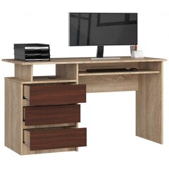 Письменный стол NORE CLP, цвета дуба/темно-коричневый цена и информация | Компьютерные, письменные столы | 220.lv