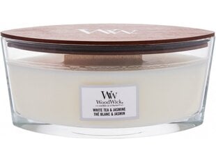 WoodWick ароматическая свеча White Tea & Jasmine, 453,6 г цена и информация | Подсвечники, свечи | 220.lv