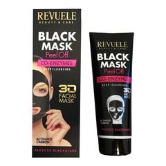 Revue Exfoliating Black Mask ar aktivēto ogli un koenzīmu Q10 80ml. cena un informācija | Sejas maskas, acu maskas | 220.lv