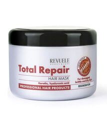 Revuele Total Repair keratīna un hialuronskābes matu maska ​​500ml. cena un informācija | Matu uzlabošanai | 220.lv