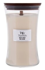 WoodWick aromātiska svece White Honey, 609,5 g cena un informācija | Sveces un svečturi | 220.lv