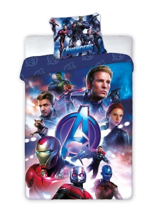 Bērnu gultasveļas komplekts Avengers 140x200, 2 daļas cena un informācija | Bērnu gultas veļa | 220.lv