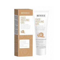 Очищающий гель для лица Revuele Face Peeling Gel Snail Filtrate, 80 мл цена и информация | Средства для очищения лица | 220.lv