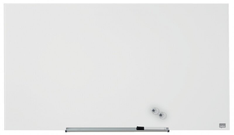 Stikla BALTA magnētiskā tāfele Glass Nobo Widescreen 45 cena un informācija | Kancelejas preces | 220.lv