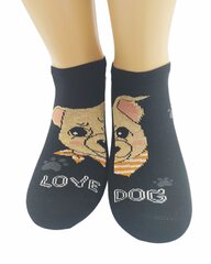 Носки женские короткие Soho mood Love dogs 9300 цена и информация | Женские носки | 220.lv