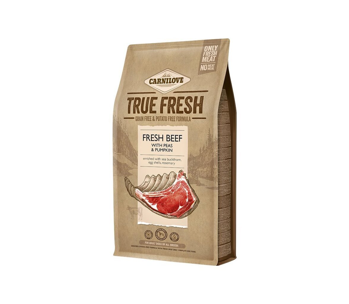 Carnilove True Fresh Ar Liellopu Gaļu, Visu Šķirņu Pieaugušiem Suņiem, 11.4 Kg цена и информация | Sausā barība suņiem | 220.lv