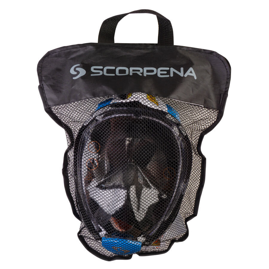 Pilnsejas maska Scorpena L/XL, melna / zila krāsa cena un informācija | Niršanas maskas | 220.lv