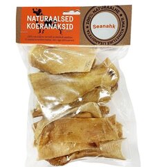 Naturaalsed Koeranaksid со свиной шкуркой, 200 g, 15 см цена и информация | Лакомства для собак | 220.lv