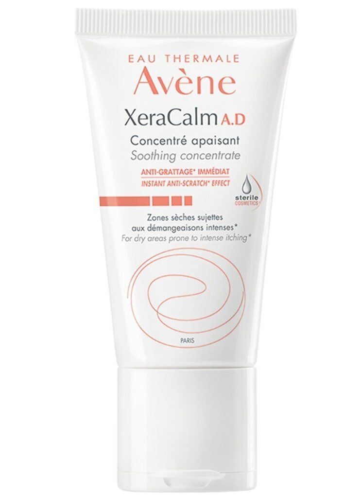 Nomierinošs sejas krēms ļoti sausai ādai Avene XeraCalm A.D Soothing Concentrate, 50 ml cena un informācija | Sejas krēmi | 220.lv