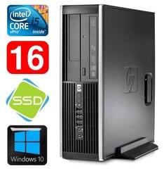 HP 8100 Elite SFF i5-650 16GB 120SSD DVD WIN10 cena un informācija | Stacionārie datori | 220.lv