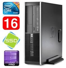 HP 8100 Elite SFF i5-650 16GB 120SSD DVD WIN10Pro cena un informācija | Stacionārie datori | 220.lv