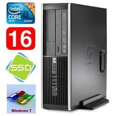 HP 8100 Elite SFF i5-650 16GB 120SSD DVD WIN7Pro cena un informācija | Stacionārie datori | 220.lv