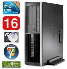HP 8100 Elite SFF i5-650 16GB 1TB GT1030 2GB DVD WIN7Pro цена и информация | Стационарные компьютеры | 220.lv