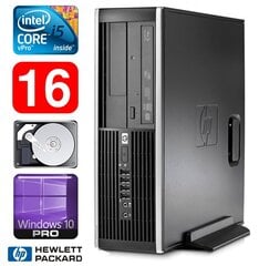 HP 8100 Elite SFF i5-650 16GB 250GB DVD WIN10Pro цена и информация | Стационарные компьютеры | 220.lv