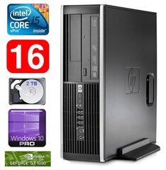 HP 8100 Elite SFF i5-650 16GB 2TB GT1030 2GB DVD WIN10Pro цена и информация | Стационарные компьютеры | 220.lv