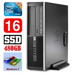 HP 8100 Elite SFF i5-650 16GB 480SSD DVD WIN7Pro цена и информация | Стационарные компьютеры | 220.lv