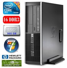 HP 8100 Elite SFF i5-650 16GB 960SSD GT1030 2GB DVD WIN7Pro цена и информация | Стационарные компьютеры | 220.lv