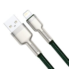 Кабель Baseus Cafule Series USB для IP 2.4A 1m, зеленый цена и информация | Кабели для телефонов | 220.lv