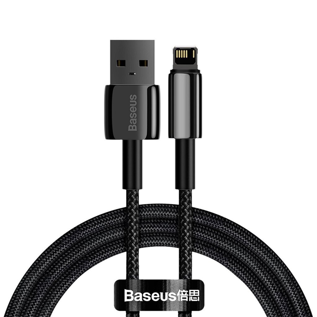 Baseus Tungsten Gol uz Lightning 2.4A, USB, 2 m цена и информация | Savienotājkabeļi | 220.lv