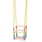 Woody 10320 Koka krāsainas šūpoles ar muguriņu bērniem no 1+ gada (maks. 35kg) cena un informācija | Šūpoles | 220.lv