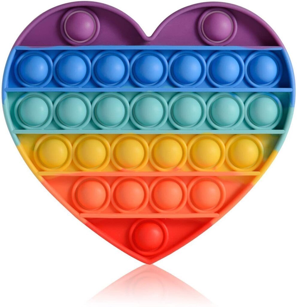 POP IT Antistresa terapeitiska sirds formas rotaļlieta cena un informācija | Galda spēles | 220.lv