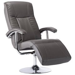 vidaXL atpūtas krēsls, pelēka mākslīgā āda cena un informācija | Atpūtas krēsli | 220.lv