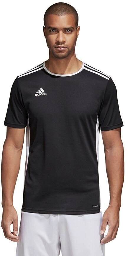 T-krekls vīriešiem Adidas, melns цена и информация | Futbola formas un citas preces | 220.lv
