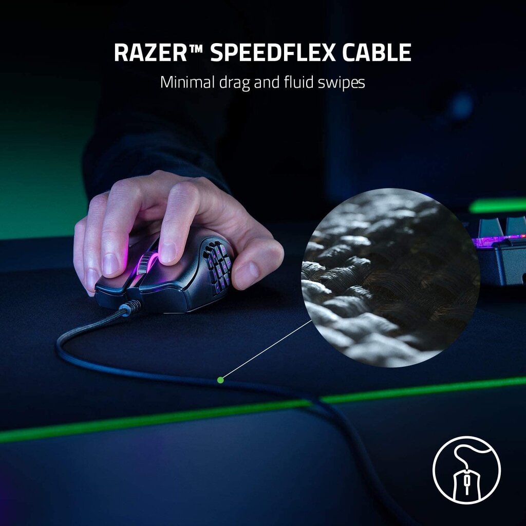 Razer Naga X, melns цена и информация | Peles | 220.lv