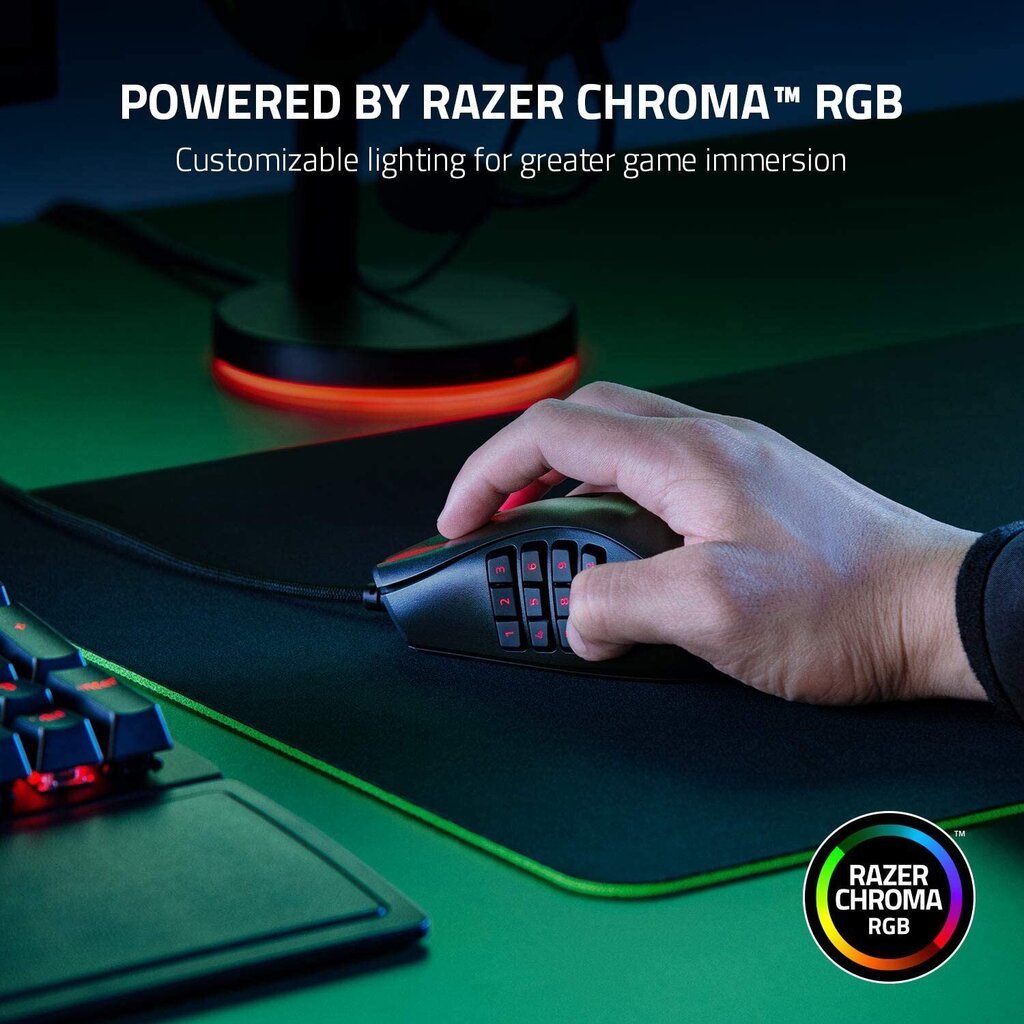 Razer Naga X, melns цена и информация | Peles | 220.lv