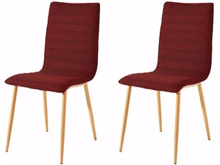 2-u krēslu komplekts Notio Living Porter, sarkans цена и информация | Стулья для кухни и столовой | 220.lv