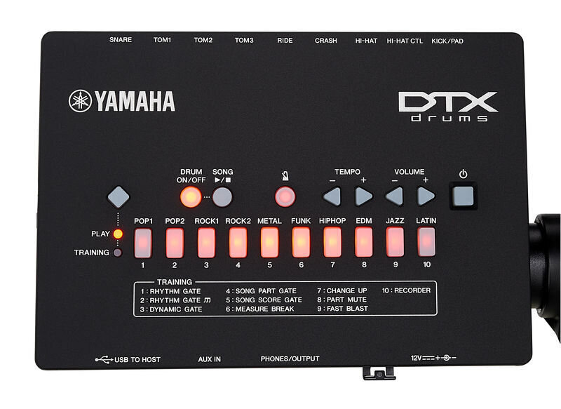 Elektriskās bungas Yamaha DTX402K cena un informācija | Sitamie instrumenti | 220.lv