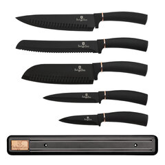 Набор ножей Berlinger Haus из 6 предметов из коллекции Black Rose цена и информация | Ножи и аксессуары для них | 220.lv