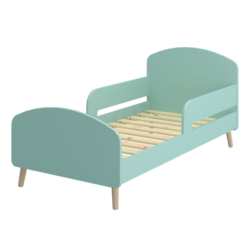 Bērnu gulta Notio Living Gigi, 70x140 cm, zaļa cena un informācija | Bērnu gultas | 220.lv