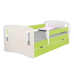 Детская кровать с матрасом Selsey Mirret, 80x140 см, зеленая цена и информация | Детские кровати | 220.lv
