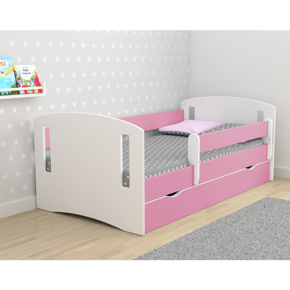 Bērnu gulta ar matraci Selsey Mirret, 80x160 cm, rozā цена и информация | Bērnu gultas | 220.lv