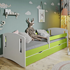 Bērnu gulta ar matraci Selsey Mirret, 80x160 cm, zaļa цена и информация | Детские кровати | 220.lv