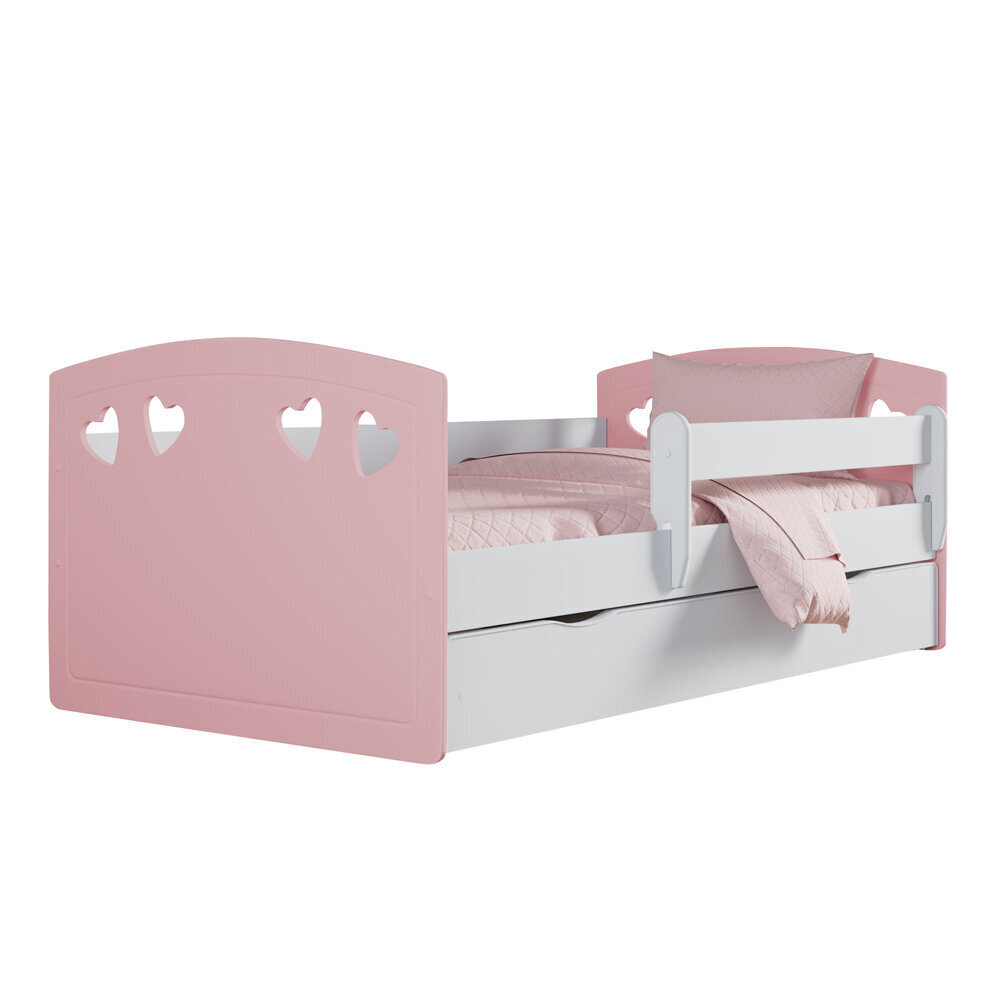 Bērnu gulta Selsey Derata, 80x140 cm, rozā cena un informācija | Bērnu gultas | 220.lv