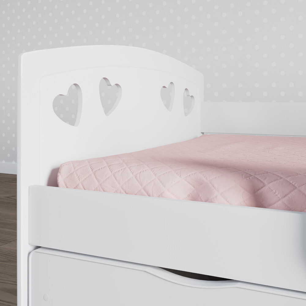 Bērnu gulta Selsey Derata, 80x180 cm, balta cena un informācija | Bērnu gultas | 220.lv