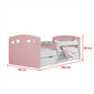 Bērnu gulta ar matraci Selsey Derata, 80x140 cm, rozā цена и информация | Bērnu gultas | 220.lv