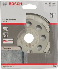 Dimanta slīpēšanas disks Bosch 125 mm cena un informācija | Rokas instrumenti | 220.lv